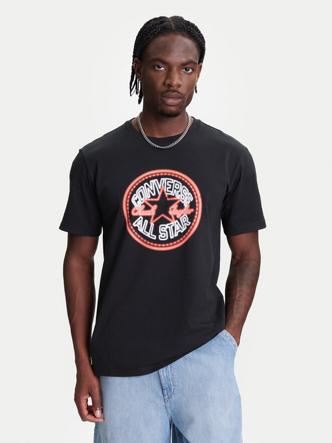 Converse Converse Футболка Neon Sign All Star Patch 10027722-A01 Чорний Regular Fit