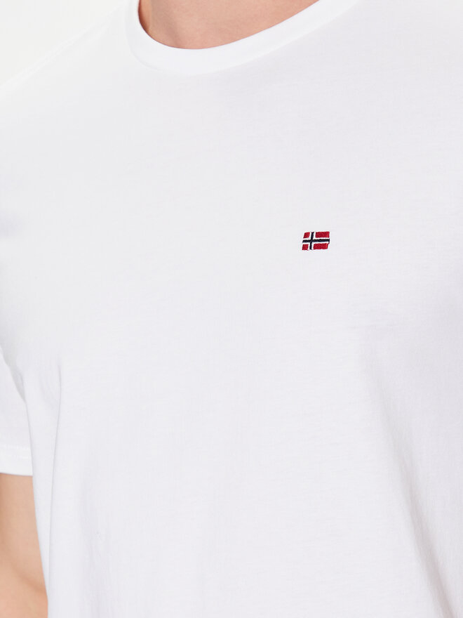 Napapijri Napapijri T-Shirt Salis NP0A4H8D Weiß Regular Fit