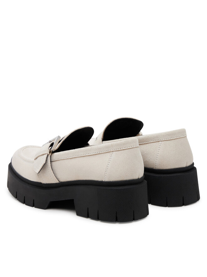 HUGO Loafersy HUGO 50541731 Écru