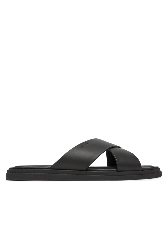 Calvin Klein Pantoletten Calvin Klein Criss Cross Sandal HM0HM01737 Schwarz
