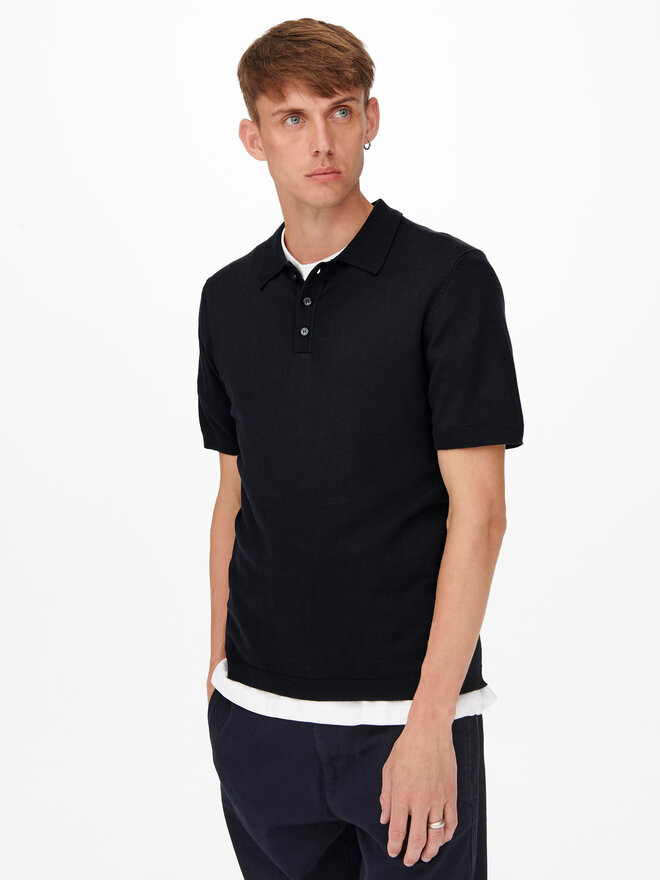 Only & Sons Only & Sons Pólóing Wyler 22022219 Sötétkék Regular Fit