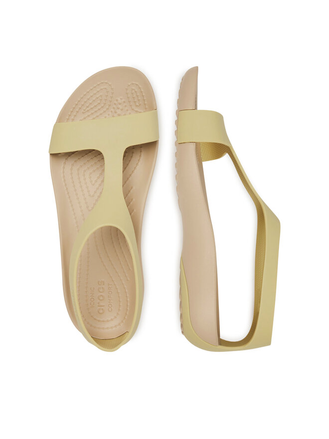 Crocs Sandały Crocs SERENA SANDAL 205469-212 Zielony