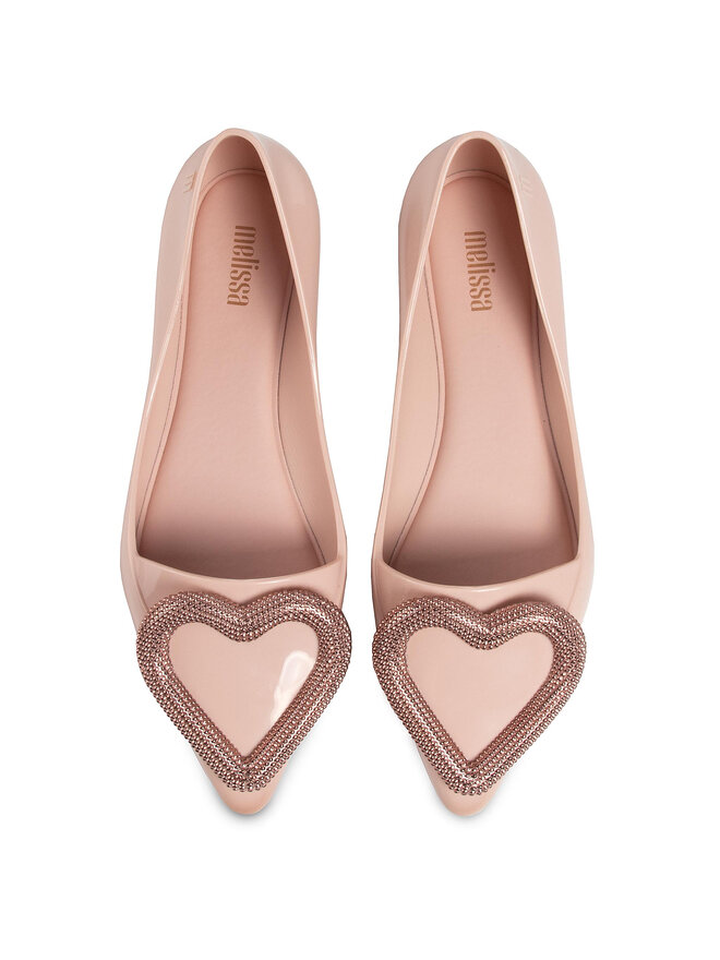 Melissa Ballerinas Melissa Pointy Heart Ad 32785 Rosa