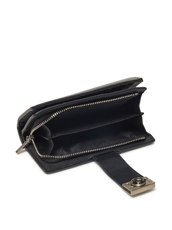Calvin Klein Portfel damski Calvin Klein Hardware Snap Medium Bifold K60K612961 Czarny