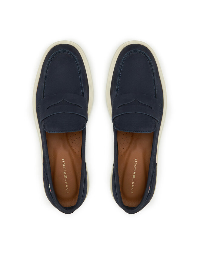 Tommy Hilfiger Loafersy Tommy Hilfiger FW0FW08679 Granatowy