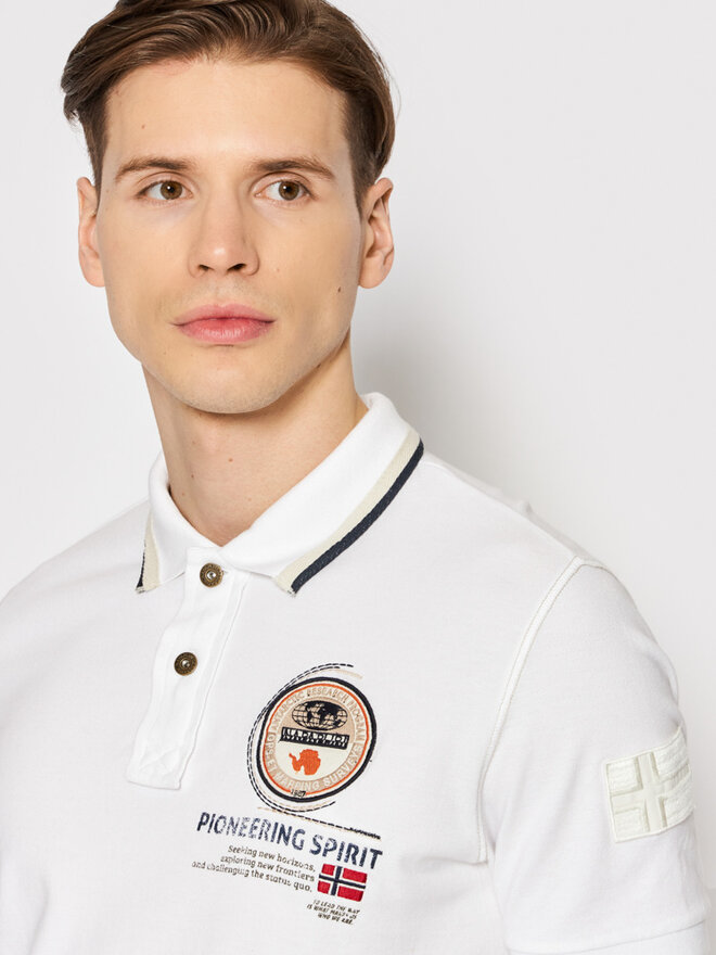 Napapijri Napapijri Поло Gandy 4 NP0A4H8R Білий Regular Fit