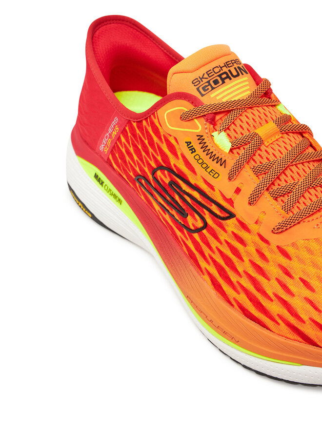 Skechers Buty do biegania Skechers Slip-Ins: Max Cushioning Propulsion - Vitality 220510/ORMT Pomarańczowy