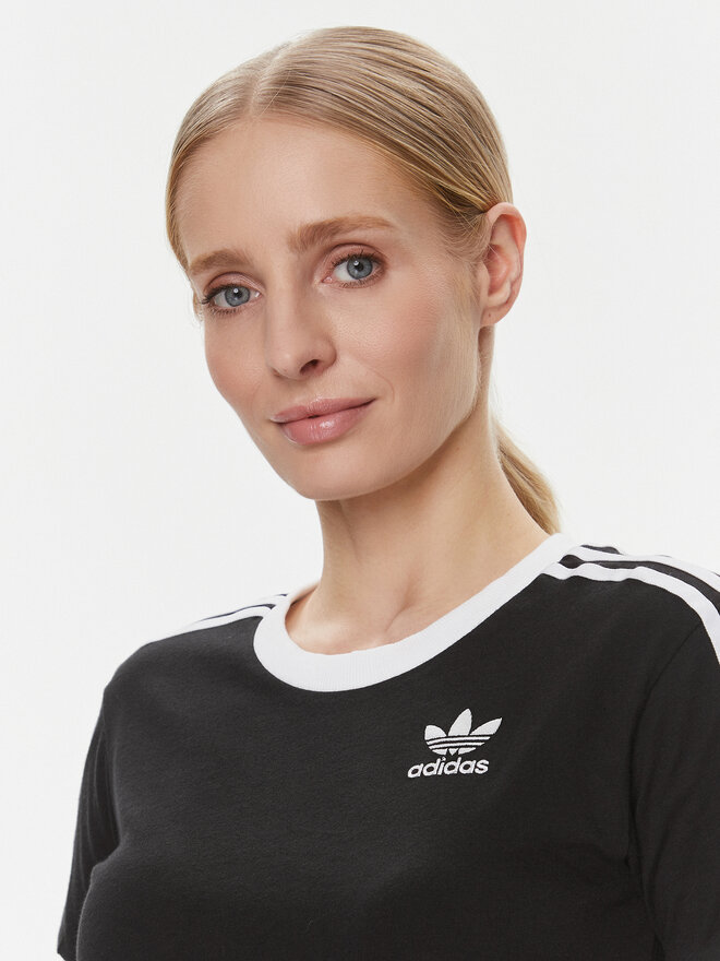 adidas adidas Marškinėliai adicolor Classics 3-Stripes GN2900 Juoda Regular Fit