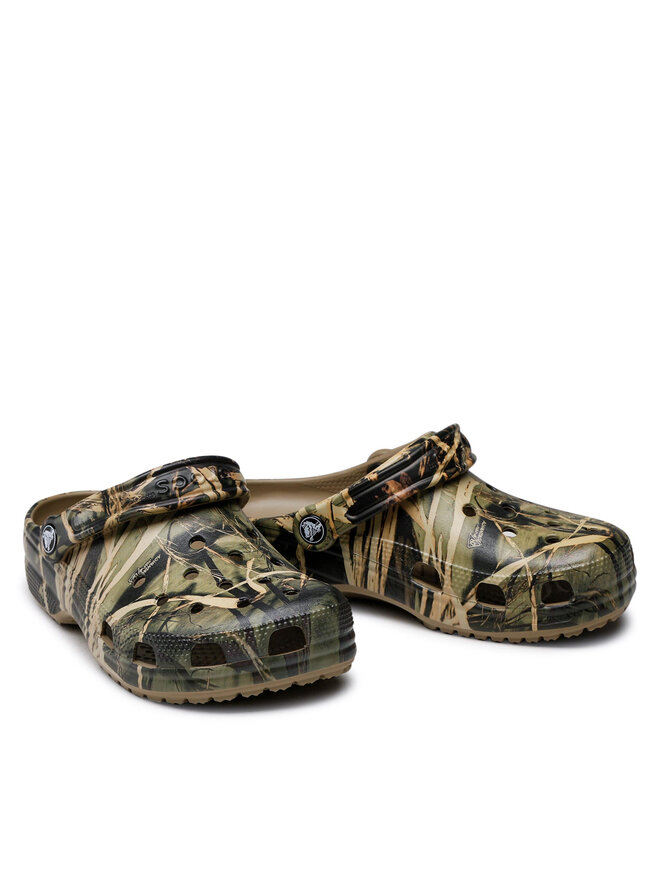 Crocs Παντόφλες Crocs Classic Realtree 12132 Πράσινο