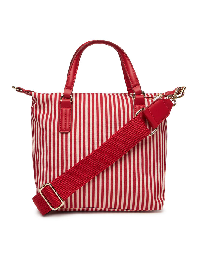 Tommy Hilfiger Torebka Tommy Hilfiger Poppy Summer Small Tote AW0AW17202 Czerwony