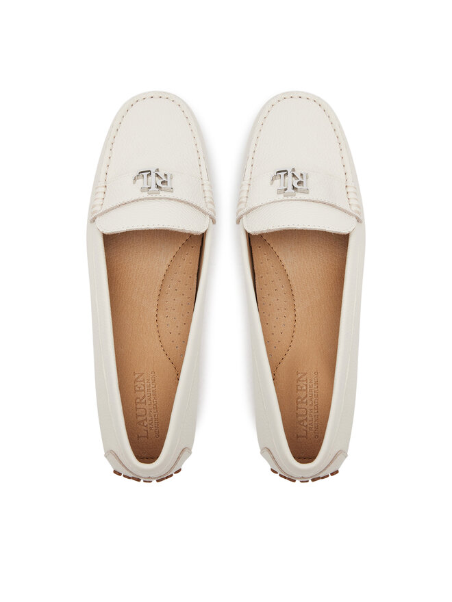 LAUREN RALPH LAUREN Mokasyny LAUREN RALPH LAUREN Barnsbury  802942768012 Biały