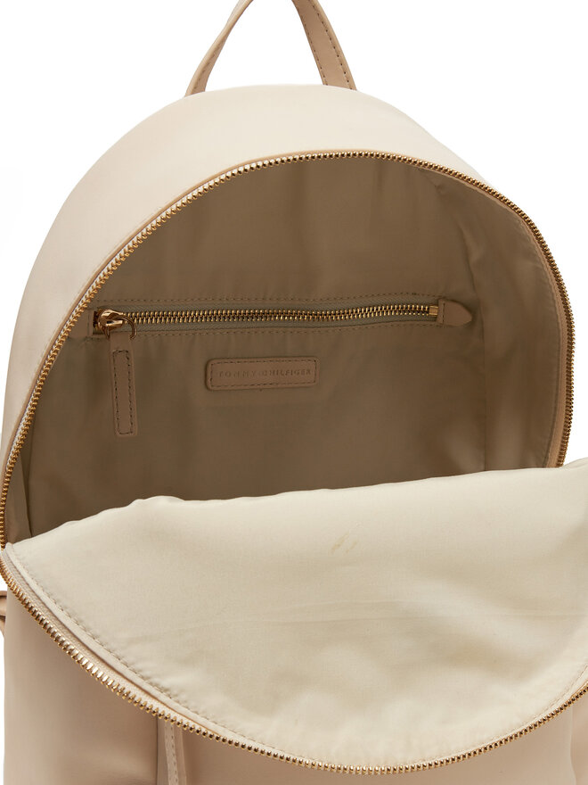 Tommy Hilfiger Rucsac Tommy Hilfiger Th Logotape Backpack AW0AW17163 Écru