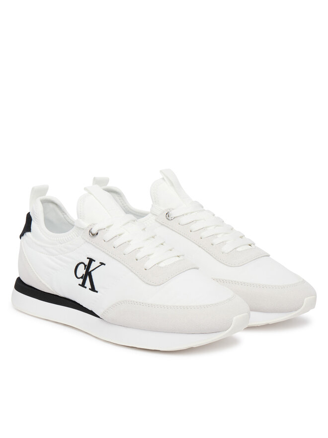 Calvin Klein Sneakers Calvin Klein Retro Runner Lace Up Sock YW0YW02060 Weiß