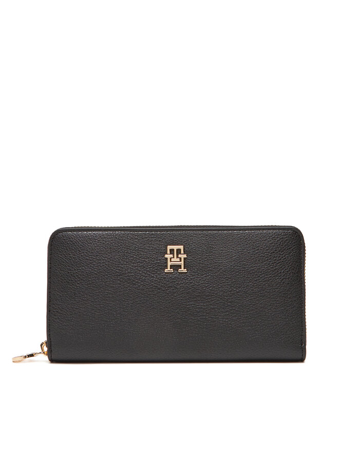 Tommy Hilfiger Große Herren Geldbörse Tommy Hilfiger Th Distinct Lrg Za AW0AW17482 Schwarz