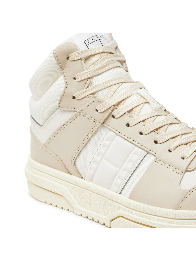 Tommy Jeans Zapatillas Tommy Jeans The Brooklyn Mid Top EN0EN02579 Écru