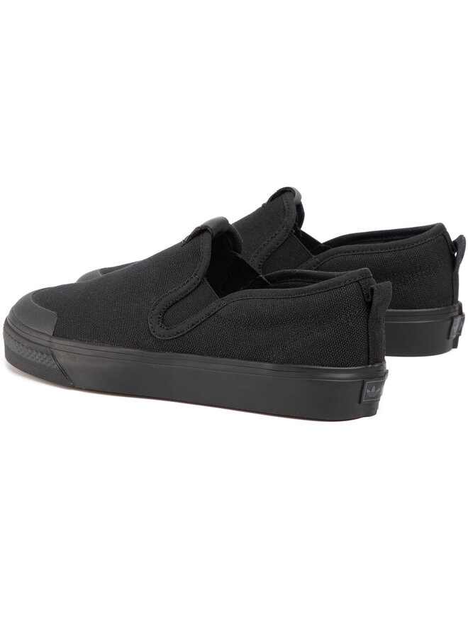 Sneakers aus Stoff adidas Nizza Slip On EF1184 Schwarz eschuhe