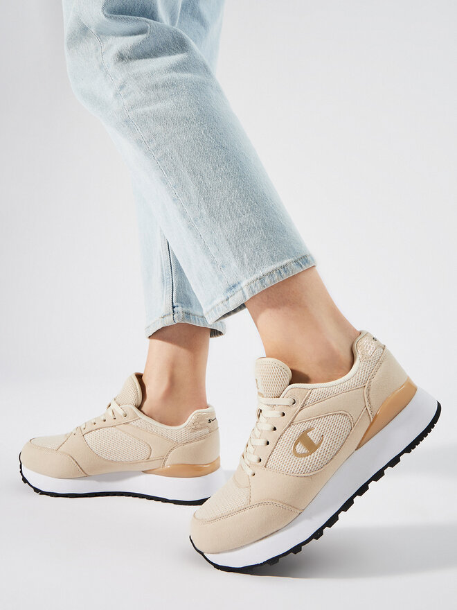 Champion Снікерcи Champion Rr Champ Plat Mix Material Low Cut Shoe S11684-CHA-YS085 Бежевий