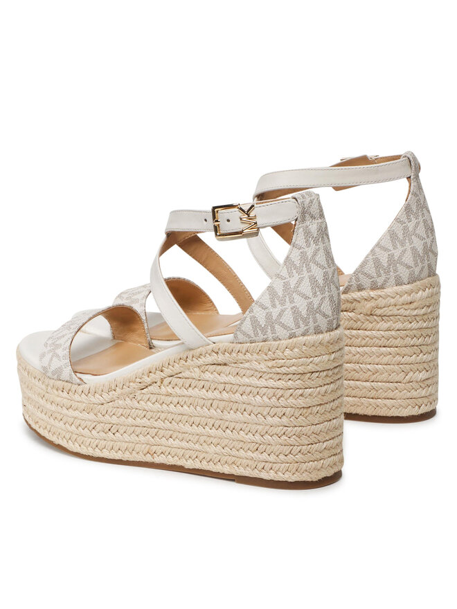 Espadrilles MICHAEL Michael Kors Serena Wedge Espadrille 40S2SEMS1B Balts |  eapavi.lv