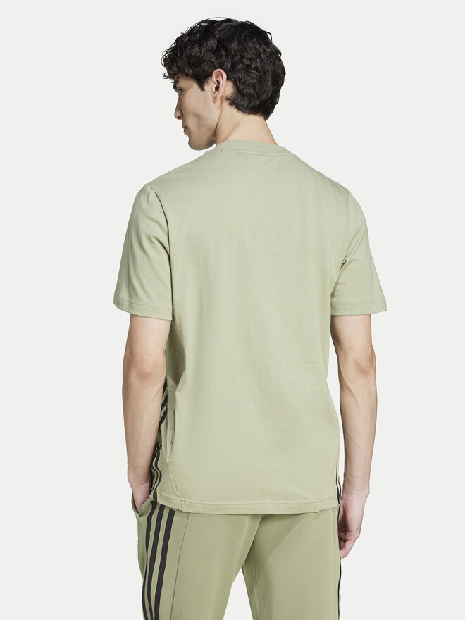adidas adidas Marškinėliai Future Icons 3-Stripes IY7736 Žalia Regular Fit