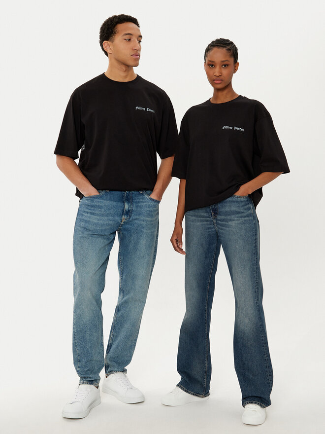 Filling Pieces Filling Pieces T-Shirt Unisex Chrome Flower 7449982 Schwarz Regular Fit