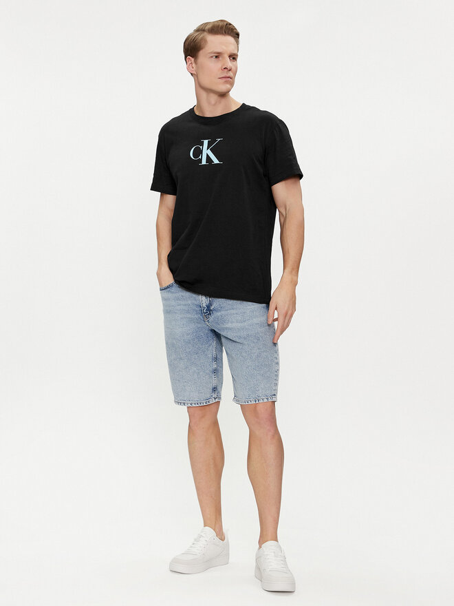 Calvin Klein Swimwear Calvin Klein Swimwear T-Shirt KM0KM00971 Schwarz Regular Fit