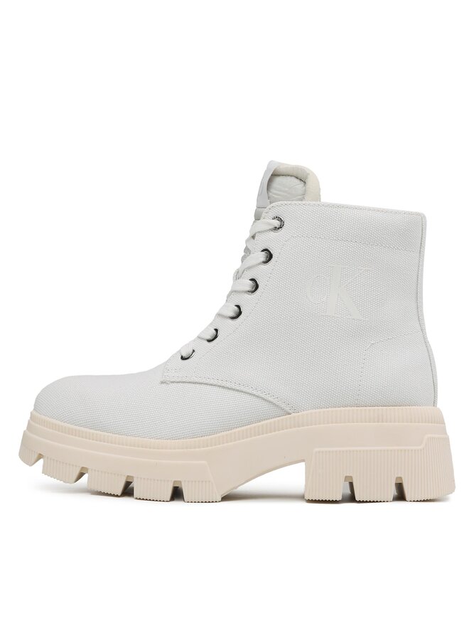 Calvin Klein Jeans Turistická obuv Calvin Klein Jeans Chunky Boot Vintange Tongue YW0YW00947 Bílá