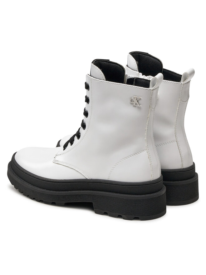 Calvin Klein Jeans Botas Calvin Klein Jeans Lace-Up Bootie V4A5-81031-1453 S Blanco