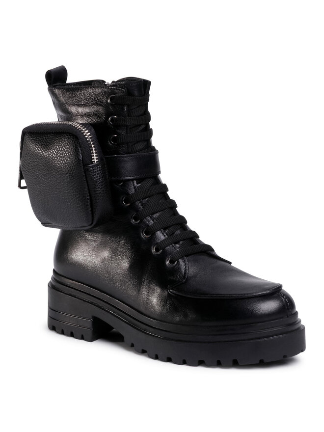 Gino Rossi Trapper stila apavi Gino Rossi BAGGY-122 Melns