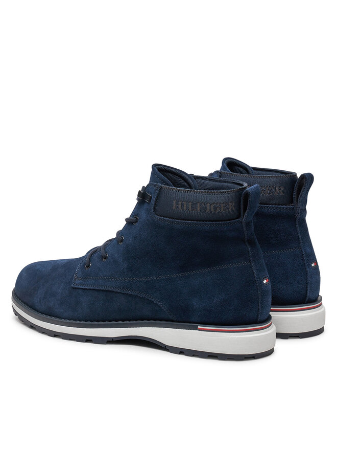 Tommy Hilfiger Botines planos Tommy Hilfiger Corporate FM0FM05147 Azul marino