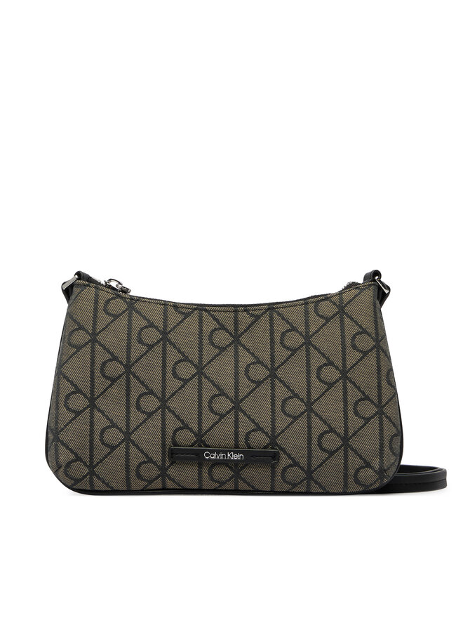 Calvin Klein Handtasche Calvin Klein Emblem Aop LV04F1164G Schwarz