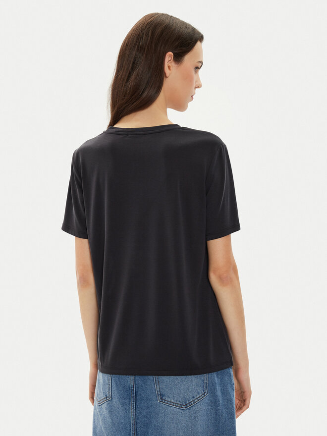 Pieces Pieces Marškinėliai Anora 17148789 Juoda Regular Fit