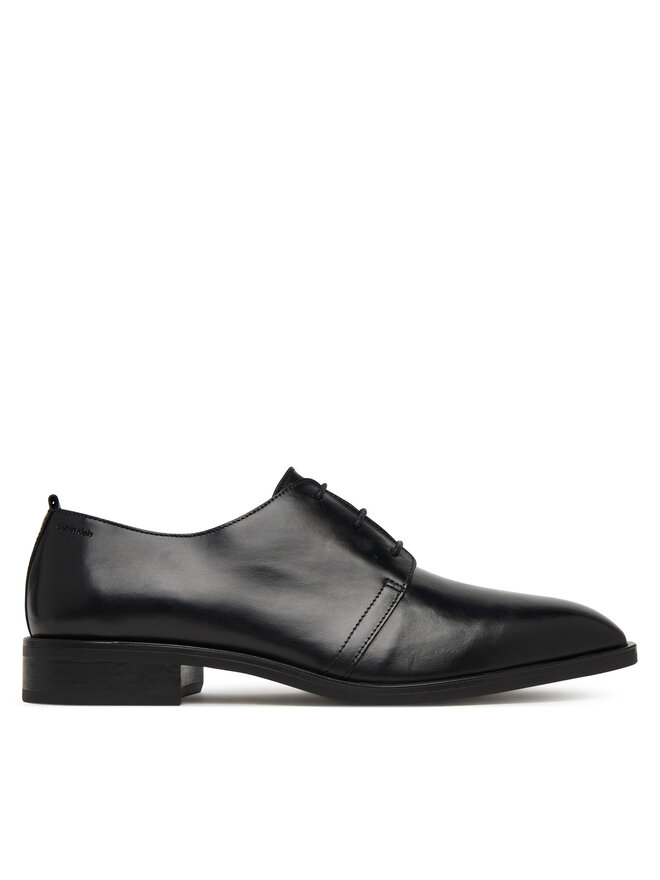 Calvin Klein Halbschuhe Calvin Klein Slim Clean Derby Lth HM0HM02004 Schwarz