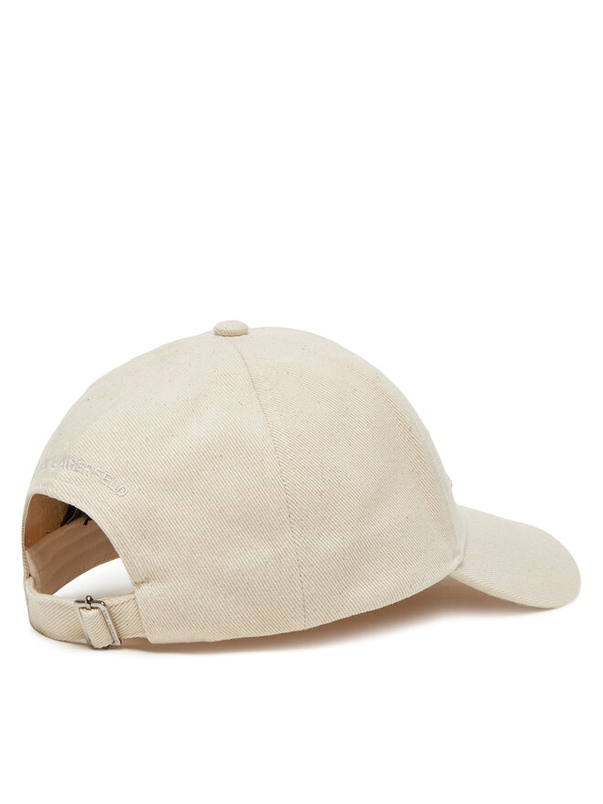 KARL LAGERFELD Шапка с козирка KARL LAGERFELD A1W33069 Екрю
