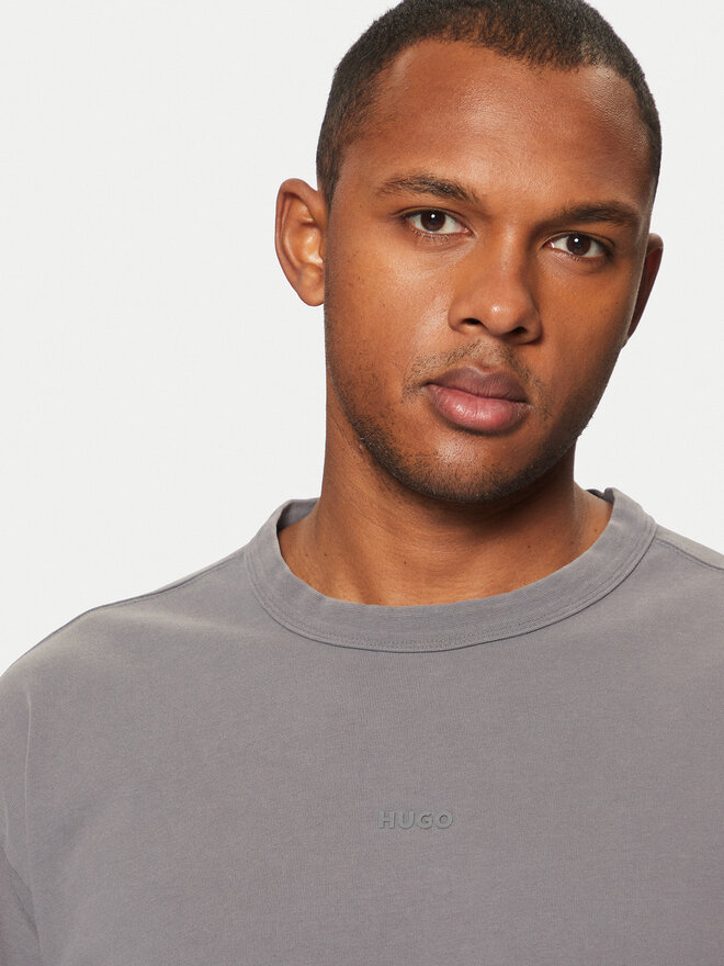 HUGO HUGO T-Shirt Docku 50531739 Γκρι Relaxed Fit