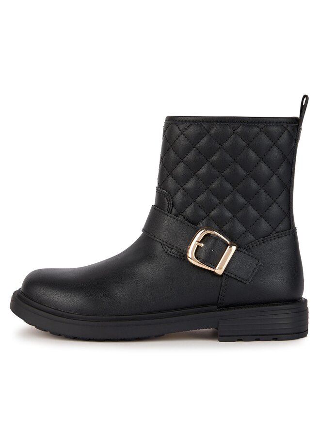Geox Polokozačky Geox Jr Eclair J369QI 000BC C9999 S Černá
