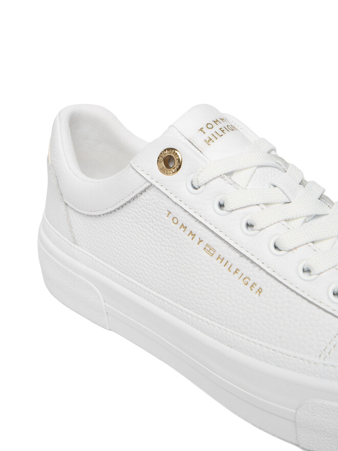 Tommy Hilfiger Sportcipők Tommy Hilfiger Th Foxing Platform Leather FW0FW09018 Fehér