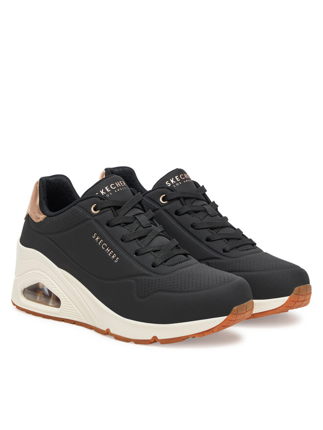 Skechers Sneakers Skechers UNO Wedge - Hi Steps (177520-BBK) 177520/BLK Negru