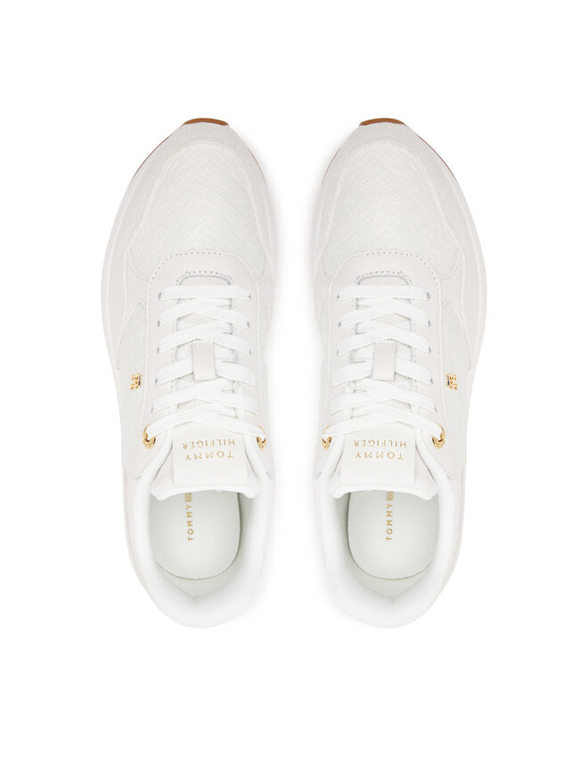 Tommy Hilfiger Sneakers Tommy Hilfiger Th Runner Monogram FW0FW09586 Creme