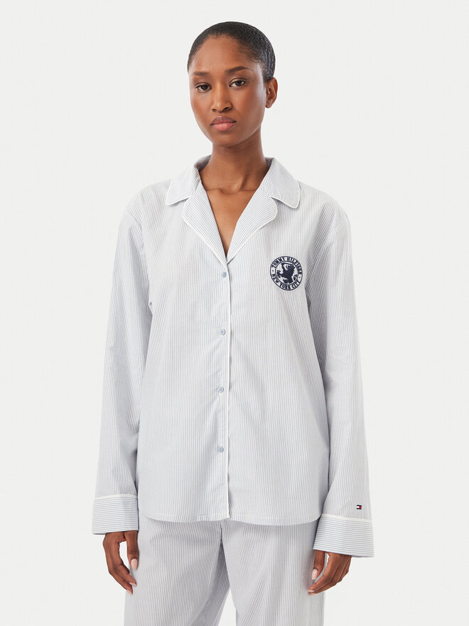 Tommy Hilfiger Tommy Hilfiger Pyjama UW0UW05764 Hellblau Regular Fit
