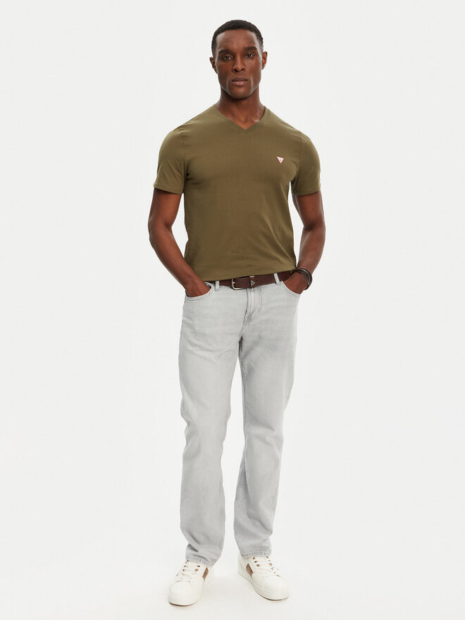 Guess Guess Camiseta M2YI37 I3Z14 Caqui Slim Fit