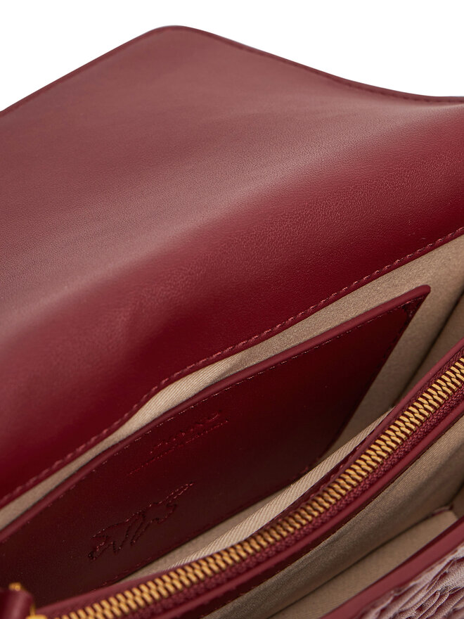 PINKO Ročna torba PINKO Love One Mini Dc 100074 A1YB Y1HQ Bordo rdeča
