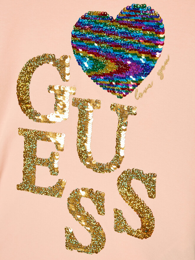 Guess Guess Marškinėliai J3GI04 K6YW1 Oranžinė Regular Fit