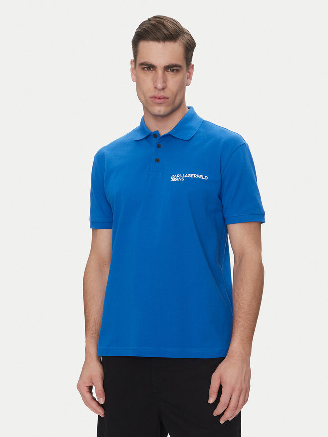 Karl Lagerfeld Jeans Karl Lagerfeld Jeans Poloshirt A2M17094 Blau Regular Fit