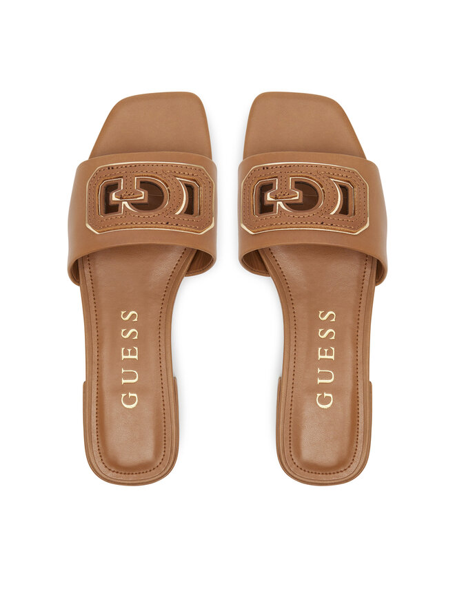Guess Klapki Guess FLJTAR LEA19 Brązowy