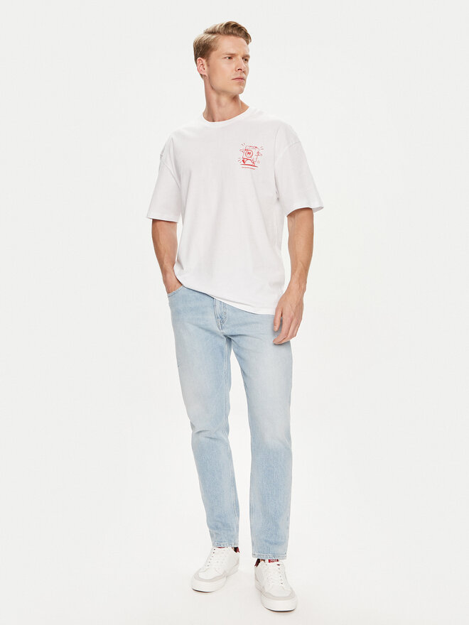 Jack&Jones Jack&Jones T-Shirt Bradley 12264405 Weiß Wide Fit