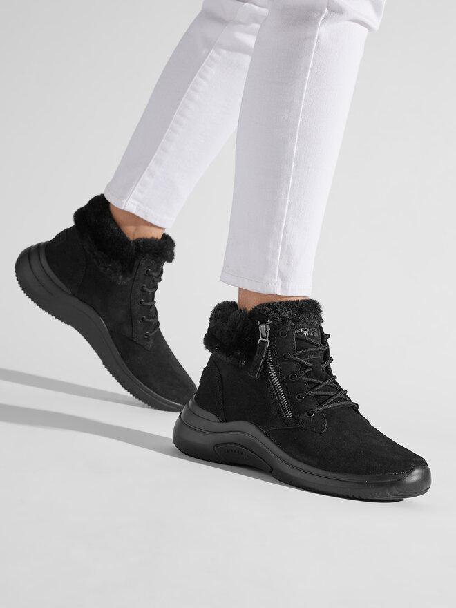 Skechers Botki Skechers On-The-Go Midtown 144267/BBK Czarny