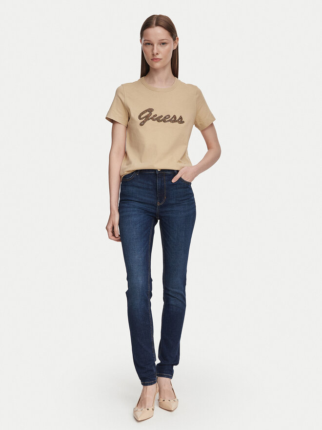 Guess Guess Футболка W6YI29 K4348 Бежевий Regular Fit