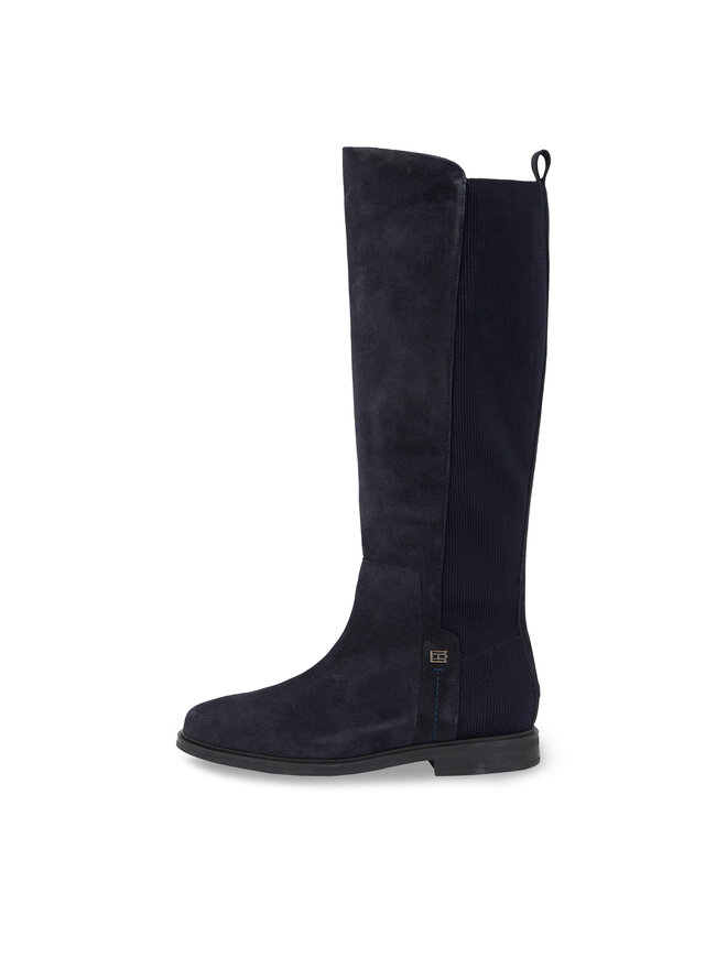 Tommy Hilfiger Klassische Stiefel Tommy Hilfiger Tommy Essentials Longboot FW0FW07476 Blau