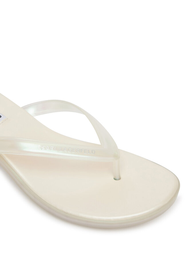 KARL LAGERFELD В'єтнамки KARL LAGERFELD Jelly Hell KL83006 VT1 Білий