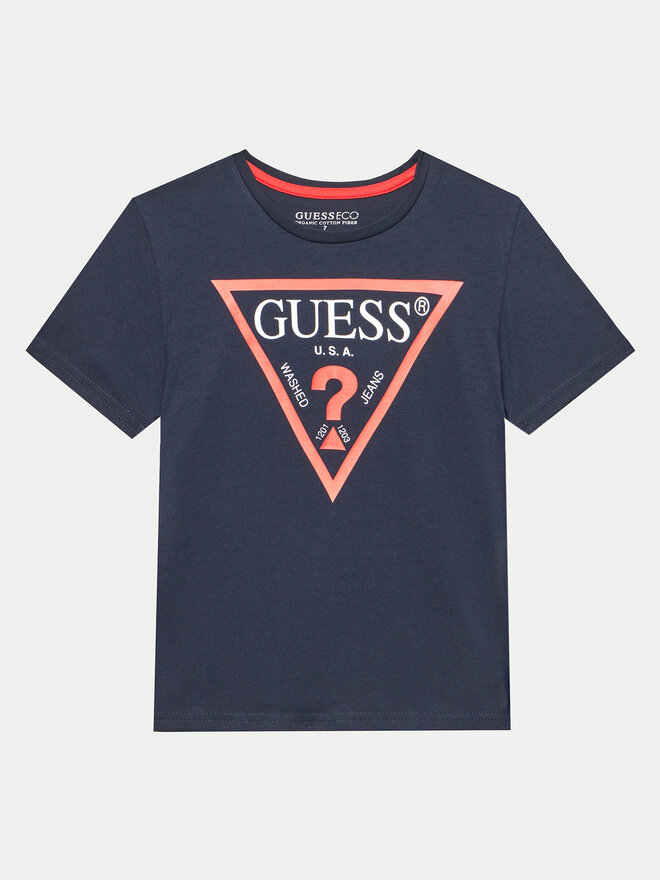 Guess Guess Póló L73I55 K8HM0 Kék Regular Fit